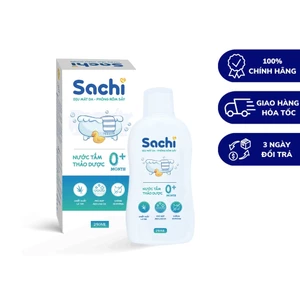 Combo 2 Nước tắm thảo dược SACHI dịu mát da, phòng rôm sảy, mẩn ngứa, hăm tã, bảo vệ làn da cho bé chai 250ml