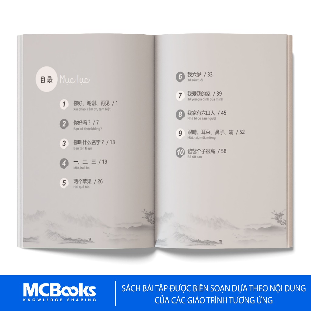 Sách - Combo Giáo Trình Tiếng Trung Trẻ Em – Xin Chào Tiếng Trung - Giáo Trình + SBT Tập 1.