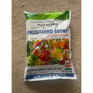 UNIZET Mancozeb Xanh Ấn Độ 1KG – Trừ Nấm Mạnh, Bổ Sung Kẽm & Mangan