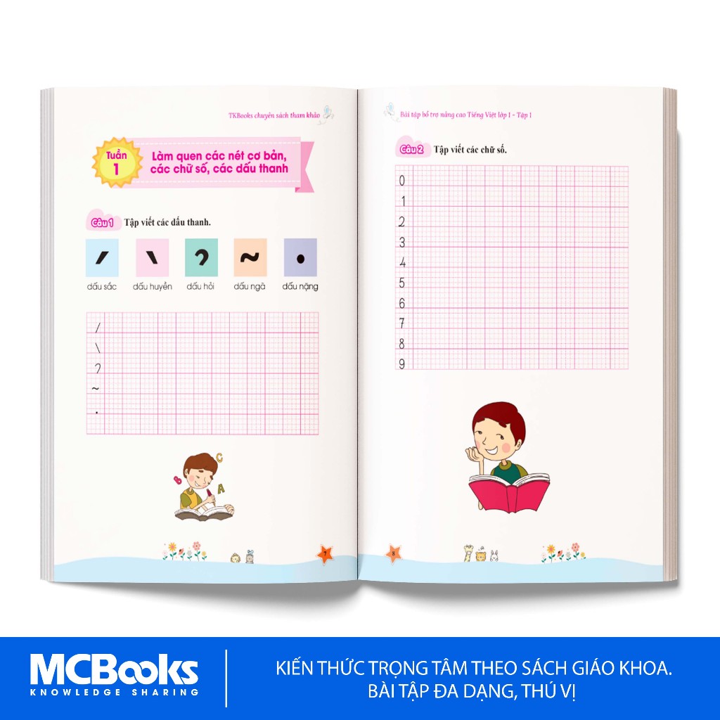 Sách - Combo Bài tập bổ trợ nâng cao Tiếng Việt  lớp 1