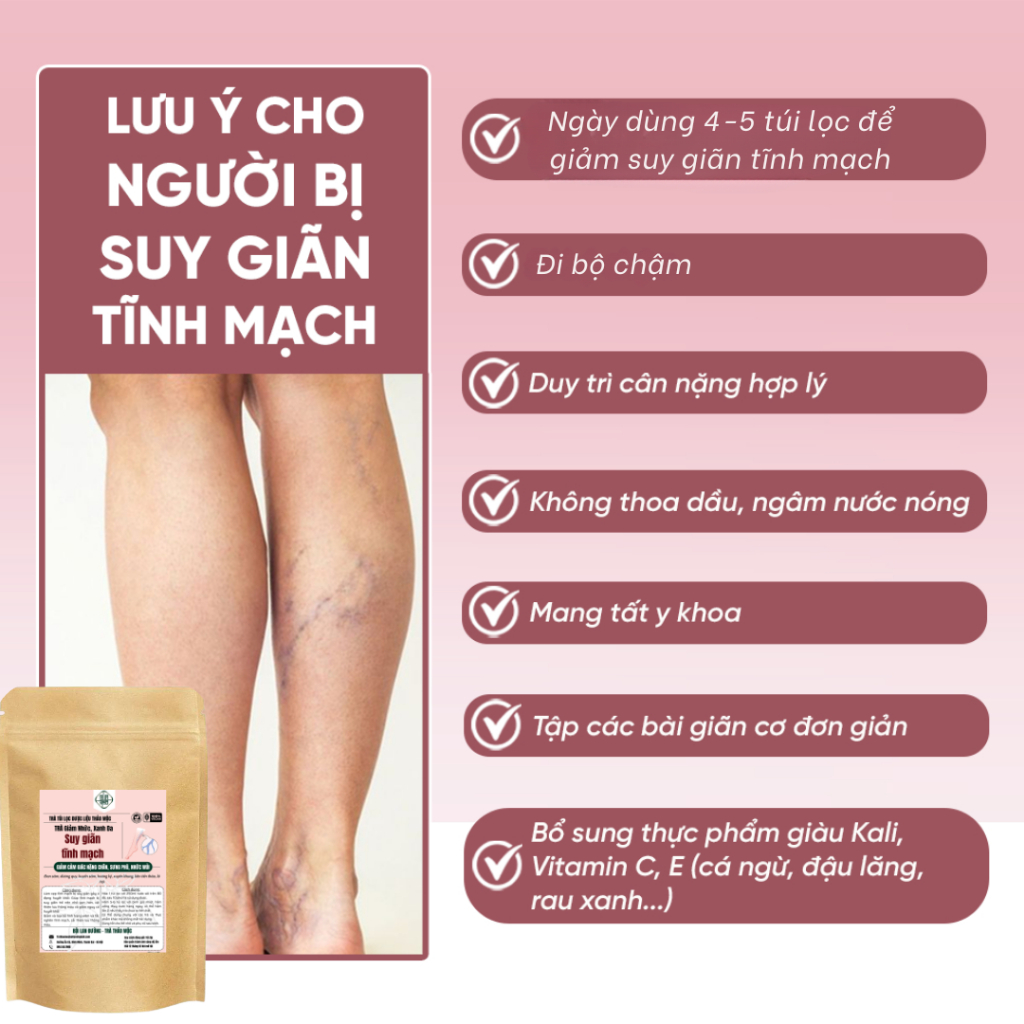 Trà Thảo Mộc Bội Lan Đường Giúp Phục Hồi Suy Giãn Tĩnh Mạch Làm Xẹp Tĩnh Mạch Sưng Phù Nổi Dưới Da
