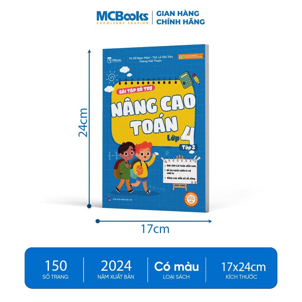 Sách - Combo Bài tập bổ trợ nâng cao Toán lớp 4 - Phân loại lẻ/combo