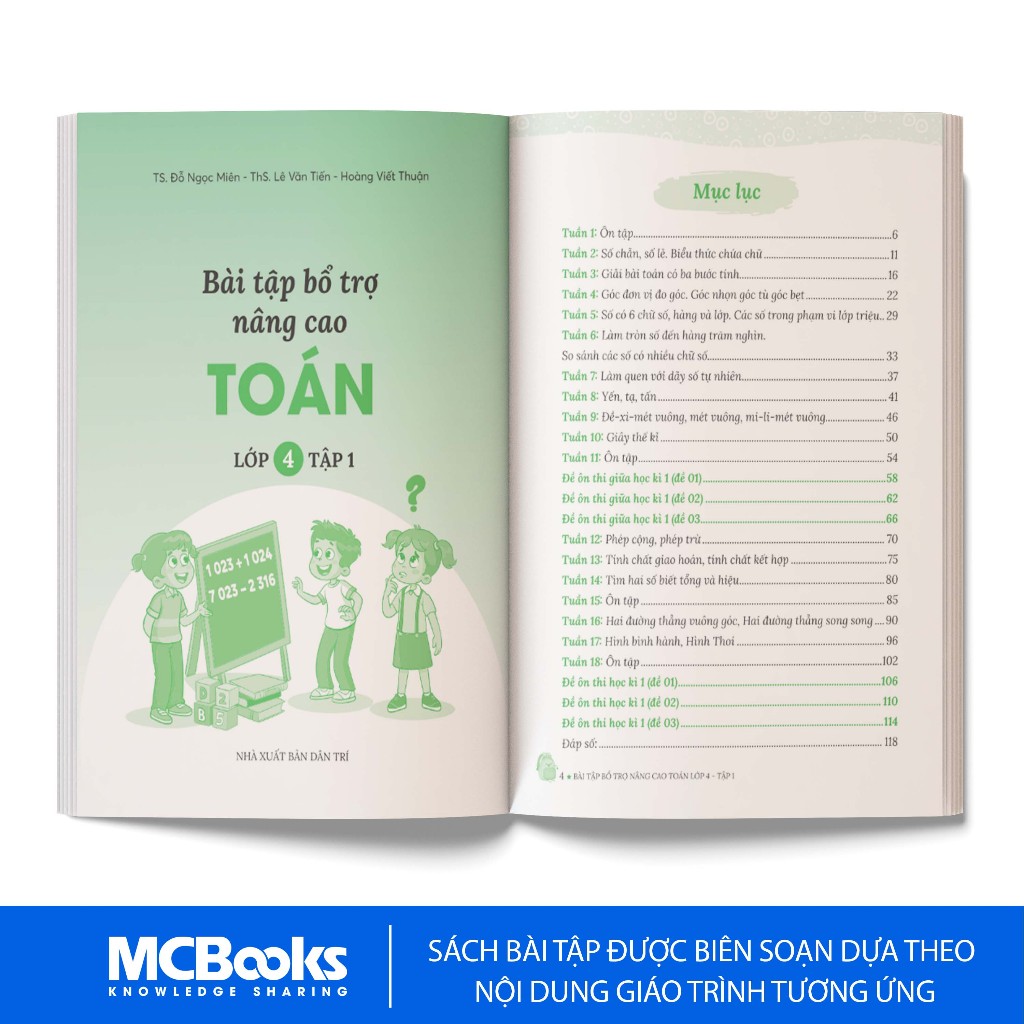Sách - Combo Bài tập bổ trợ nâng cao Toán lớp 4 - Phân loại lẻ/combo