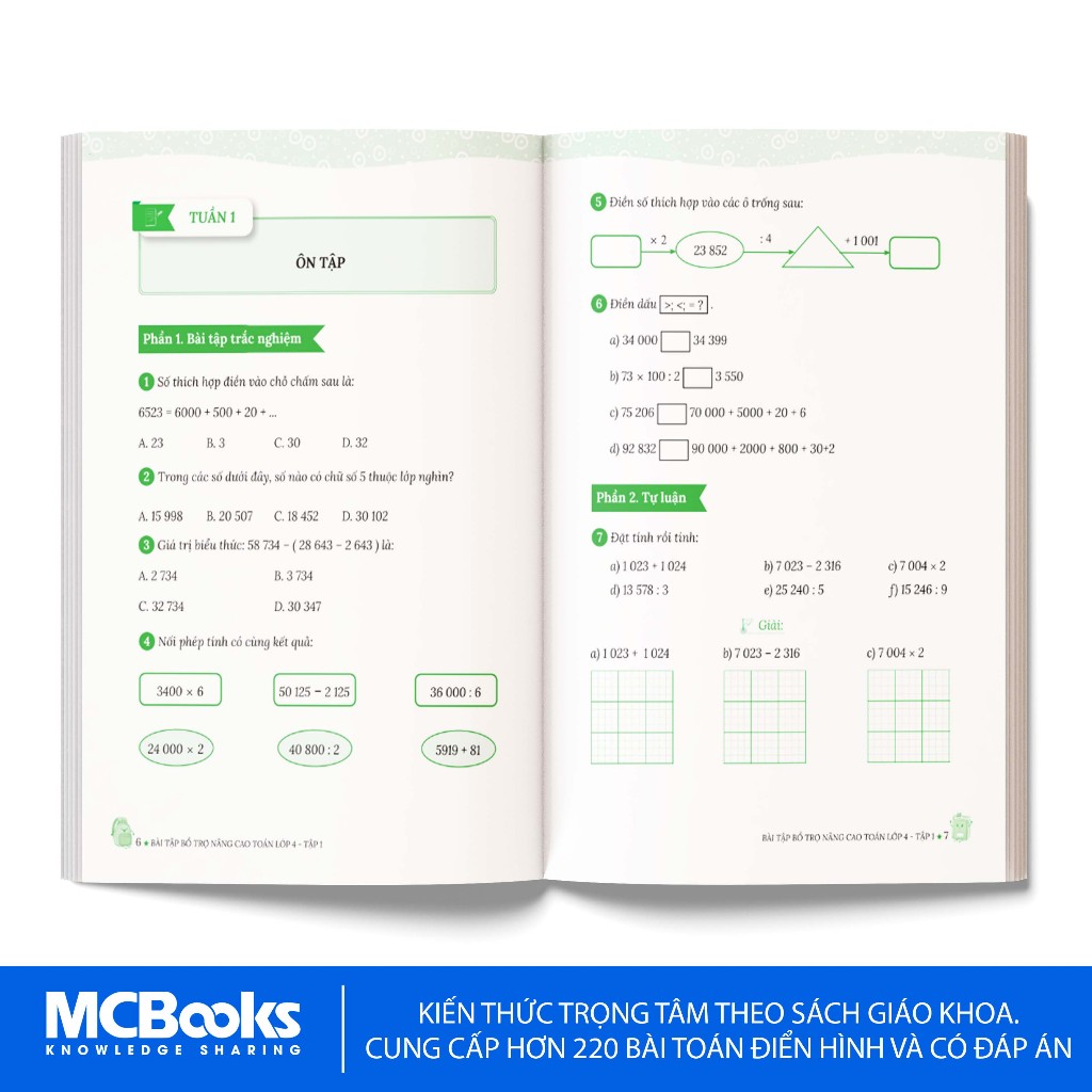 Sách - Combo Bài tập bổ trợ nâng cao Toán lớp 4 - Phân loại lẻ/combo