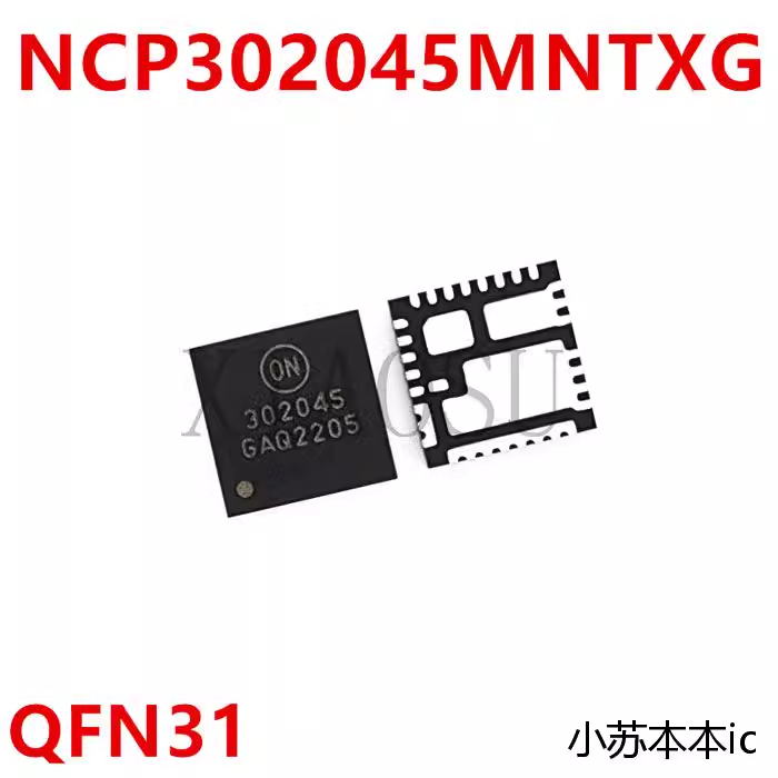 5 Pezzi IC NCP302045MNTWG (302045) - Regolatore Di Tensione PQFN31 - Nuovo Generico