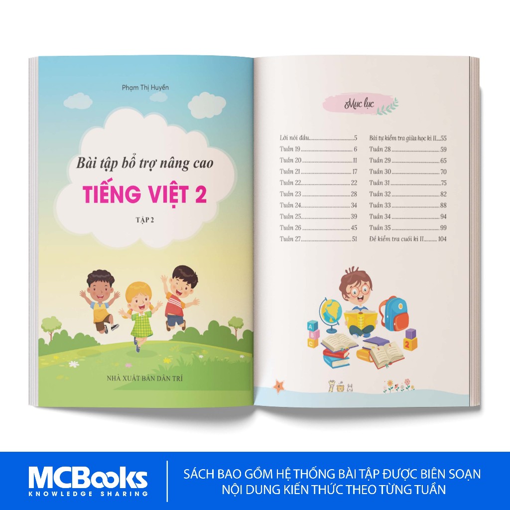 Sách - Bài tập bổ trợ nâng cao Toán - Tiếng Việt - Tiếng Anh lớp 2 - Theo Chương Trình Sách Giáo Khoa