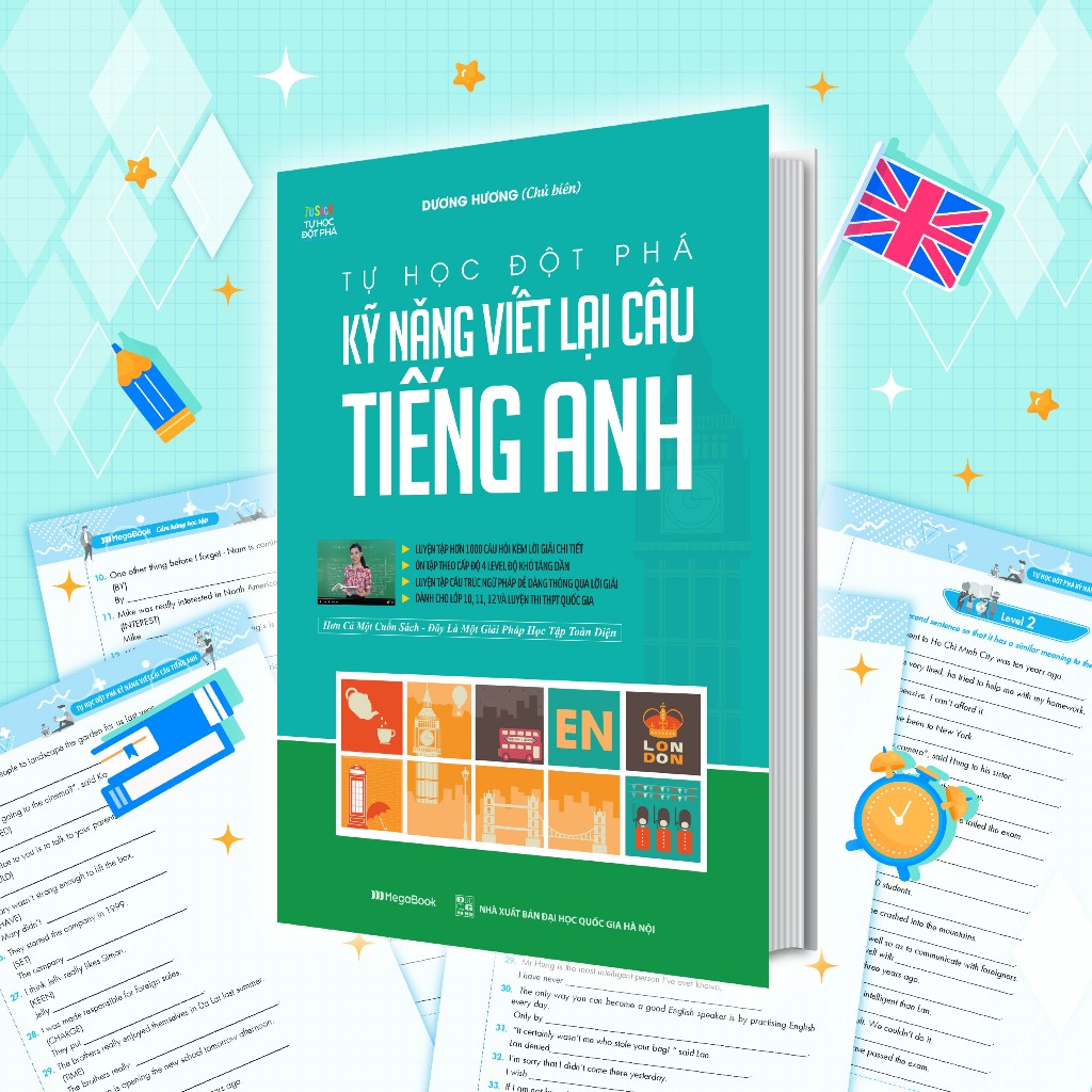 Ảnh Sách Tự Học Đột Phá Tiếng Anh - Kỹ Năng Viết Lại Câu Tiếng Anh 1