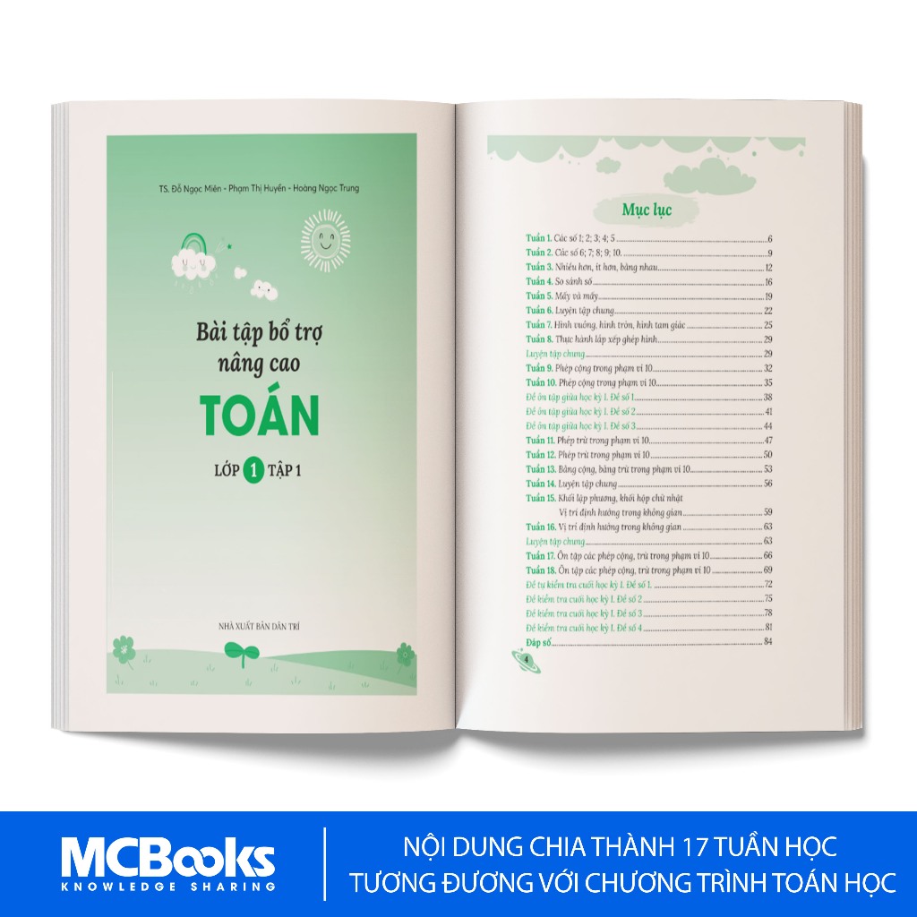 Sách - Combo Bài Tập Bổ Trợ Nâng Cao Toán Lớp 1