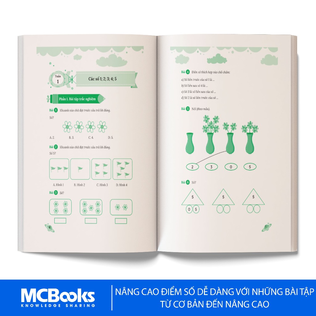 Sách - Combo Bài Tập Bổ Trợ Nâng Cao Toán Lớp 1