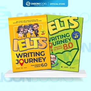 Combo Sách Ielts Writing Journey 6.0 & 8.0 - Lộ Trình Từ Cơ Bản Đến Band 8.0 (Combo 2 Cuốn)