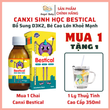 Canxi sinh học Bestical chính hãng cho bé, bổ sung vitamin d3k2, canxi tự nhiên, giúp xương chắc khoẻ, bé cao vượt trội