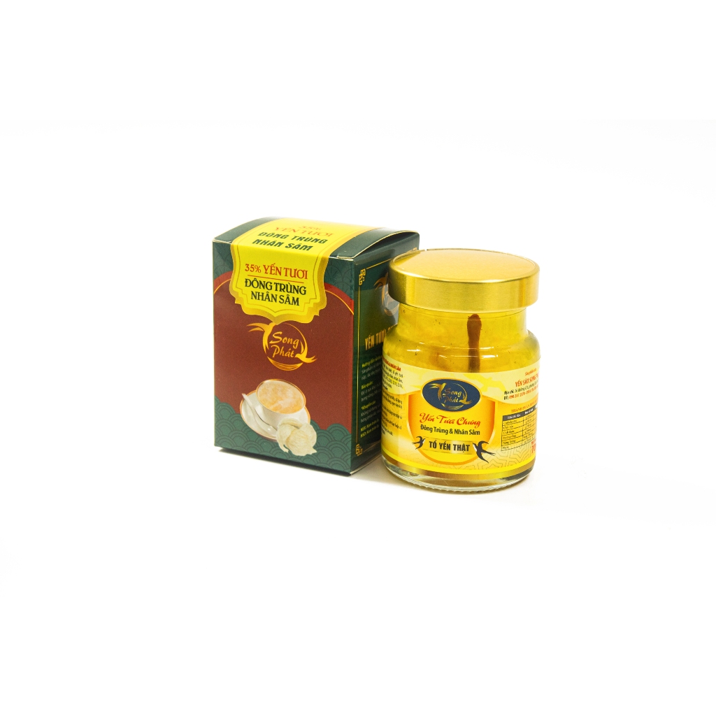 COMBO 6 hũ Tổ yến chưng đông trùng sâm Song Phát tăng cường sinh lực cơ thể khỏe khoắn hỗ trợ hồi phục nhanh 70ml