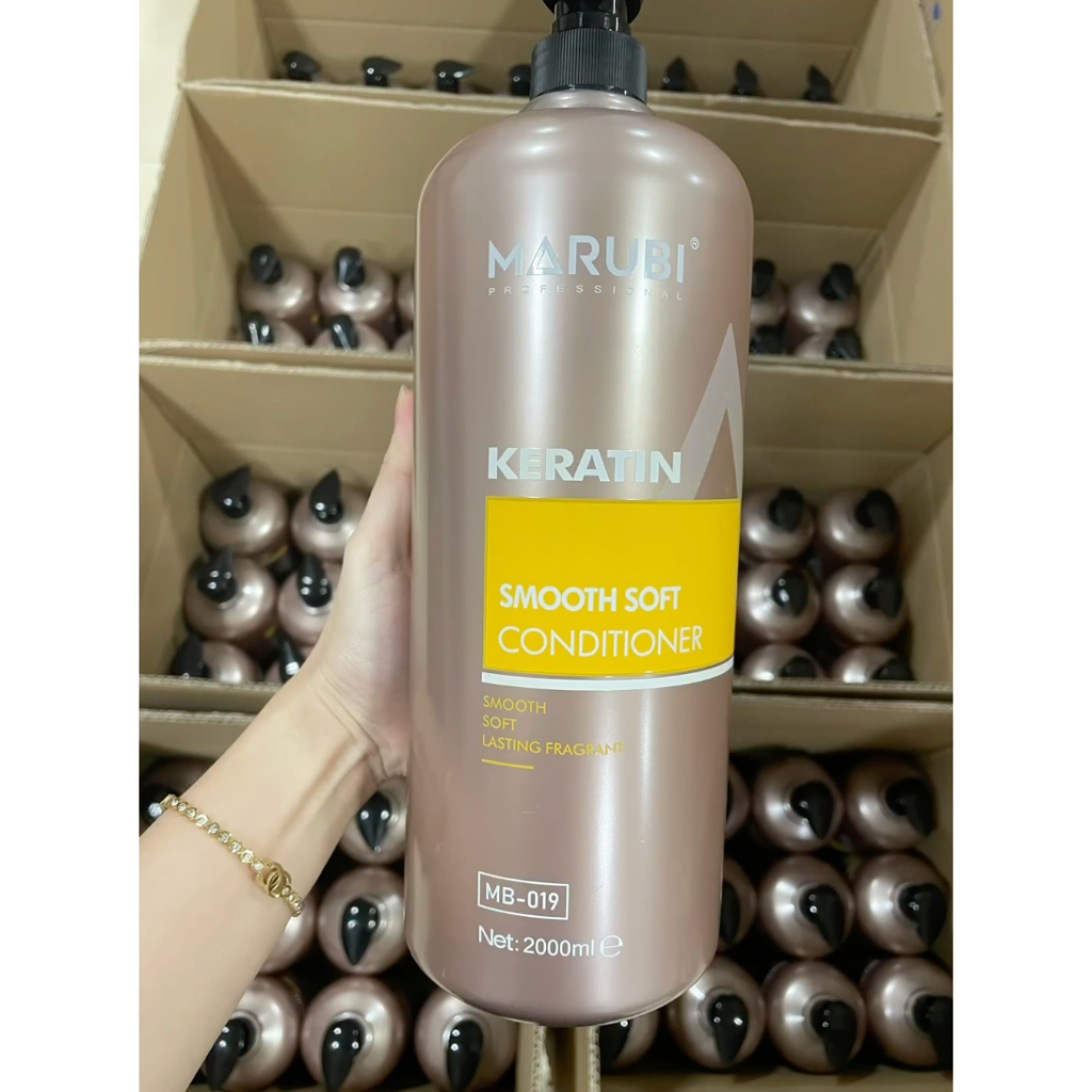 Marubi Keratin Cặp Dầu Gội Xả 2000ml Siêu Mềm Mượt hương thơm nước hoa