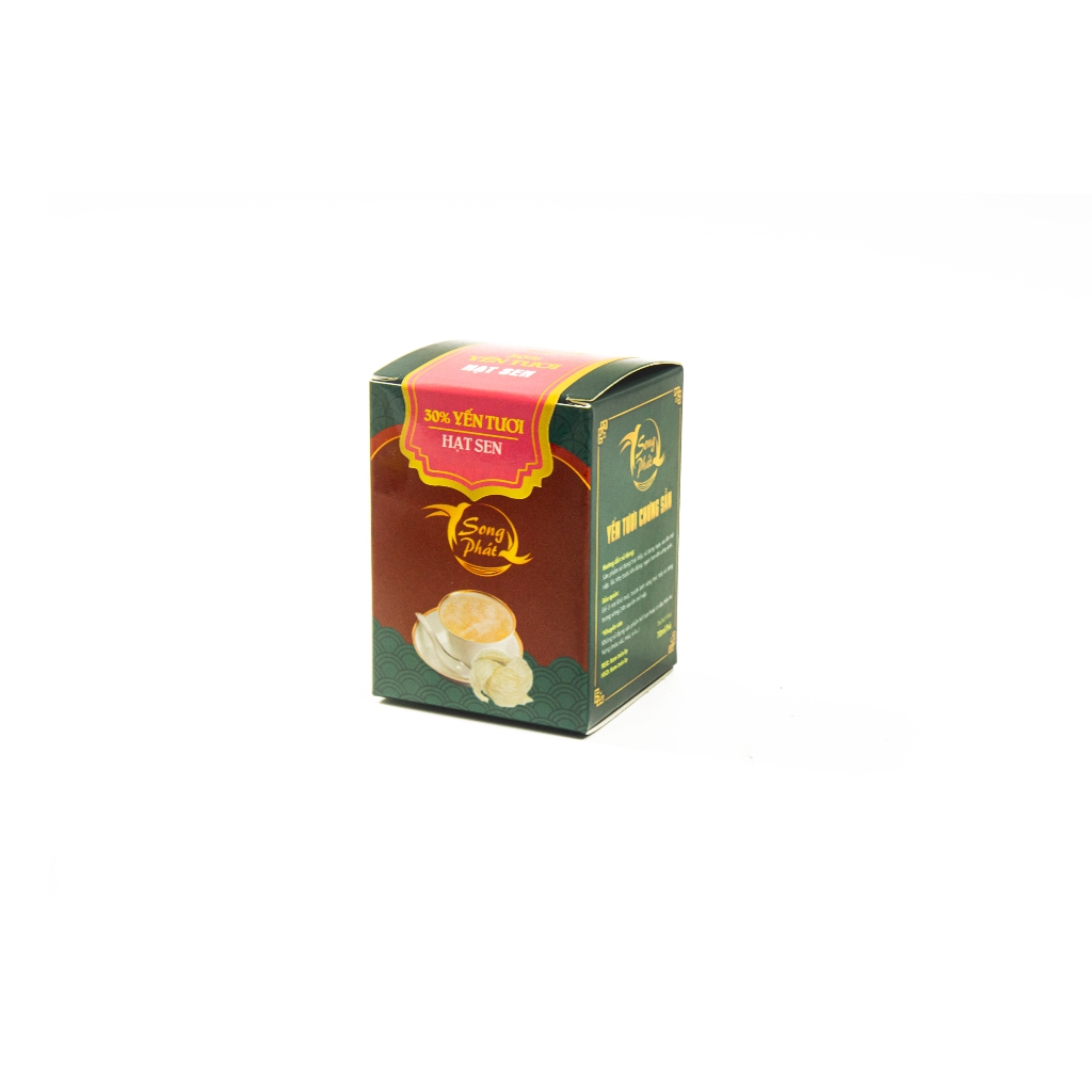 COMBO 6 hũ Tổ yến chưng hạt sen Song Phát cải thiện sức khỏe ngủ sâu ăn ngon tiêu hóa tốt Hũ 70ml