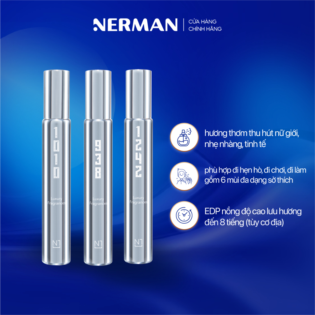 Ảnh Nước hoa nam Nerman - hương thơm nhẹ nhàng, tinh tế hút nữ giới, hợp đi hẹn hò, đi chơi 10ml 1