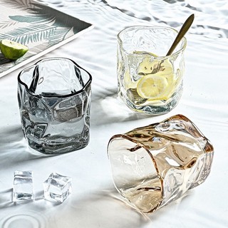 Cốc thủy tinh xoắn decor  sáng tạo uống nước  whisky cao cấp
