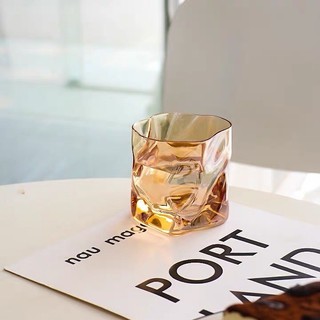 Cốc thủy tinh xoắn decor  sáng tạo uống nước  whisky cao cấp