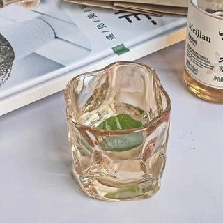 Cốc thủy tinh xoắn decor  sáng tạo uống nước  whisky cao cấp