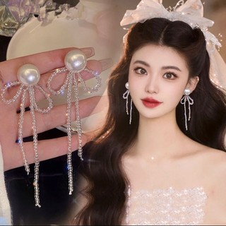 1K Hoa Tai Dáng Dài Phối Hoa - Trang Sức Cưới Sang Trọng Thanh Lịch