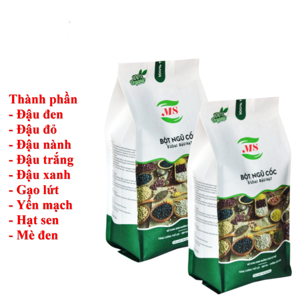 Combo 2 Gói Ngũ Cốc MS 9 vị đậu (01kg), bột ngũ cốc dinh dưỡng, lợi sữa, tăng cân, tăng cơ