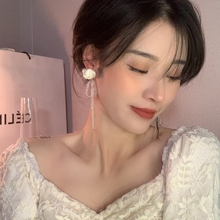 1K Hoa Tai Dáng Dài Phối Hoa - Trang Sức Cưới Sang Trọng Thanh Lịch