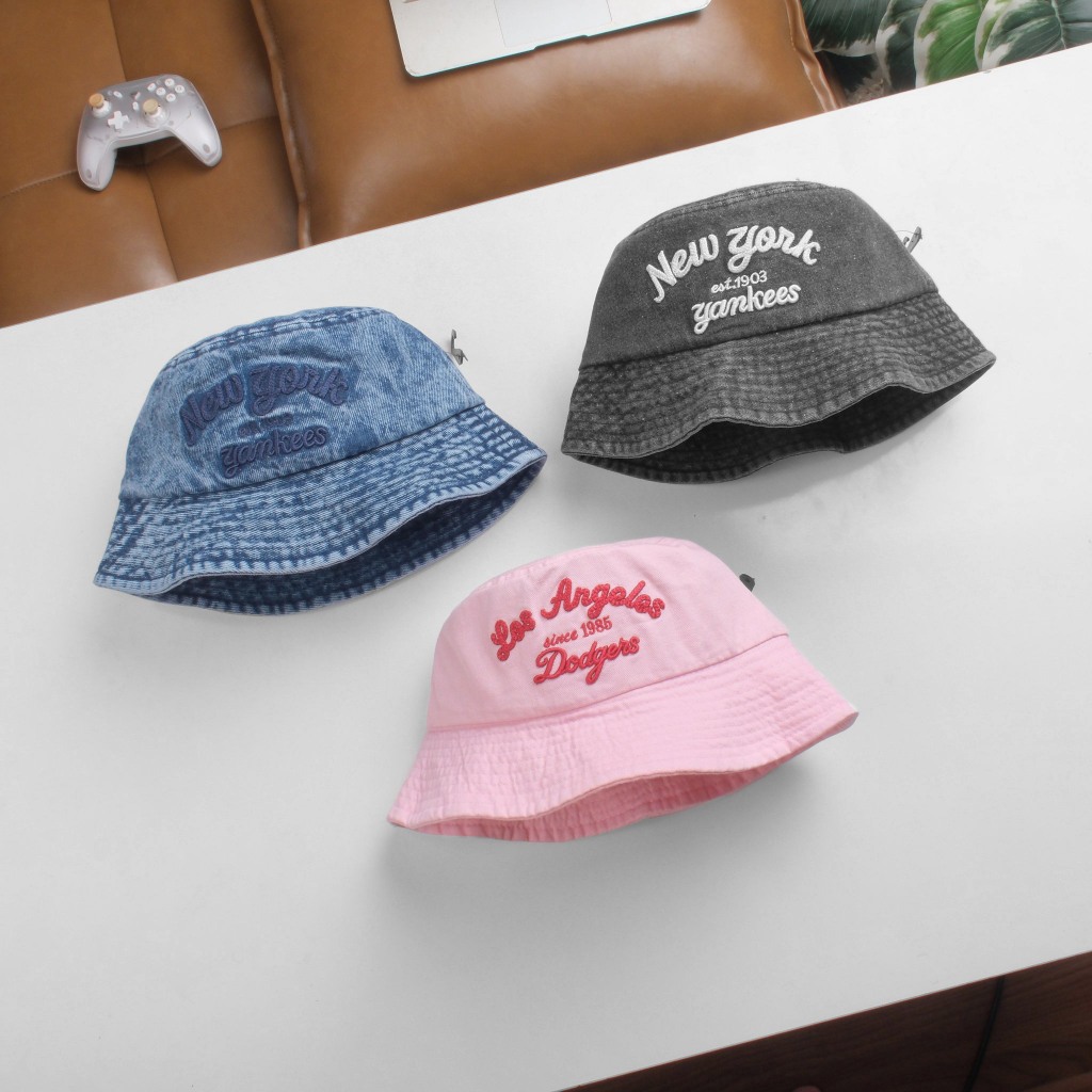 Nón bucket M.L.B, mũ NY hàng cao cấp vải jean | Shopee Việt Nam
