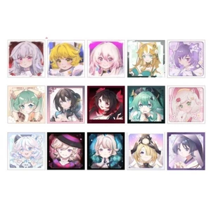 Mini artprint/Tranh in giấy ánh nhũ Genshin Impact/Vocaloid/Honkai Star Rail