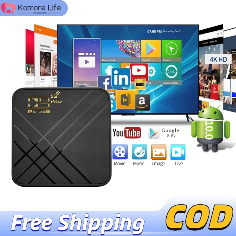 D9 Pro 2.4G/5G WiFi 4K HD Hộp TV Android 4K 1GB RAM 8GB ROM 4 CORES ...