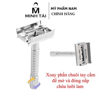 Dao cạo râu Inox 997 , Dao cạo râu lưỡi lam 2 cạnh cổ điển