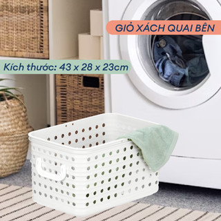 Giỏ xách quai bên Inochi - Tokyo màu Trắng ngọc/ Hồng nhạt/Xanh nhạt