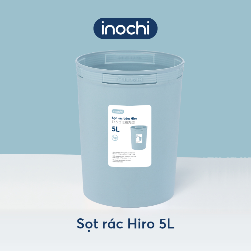 Sọt rác Inochi - Hiro 5L/10L/15L (Nhiều màu) | Shopee Việt Nam