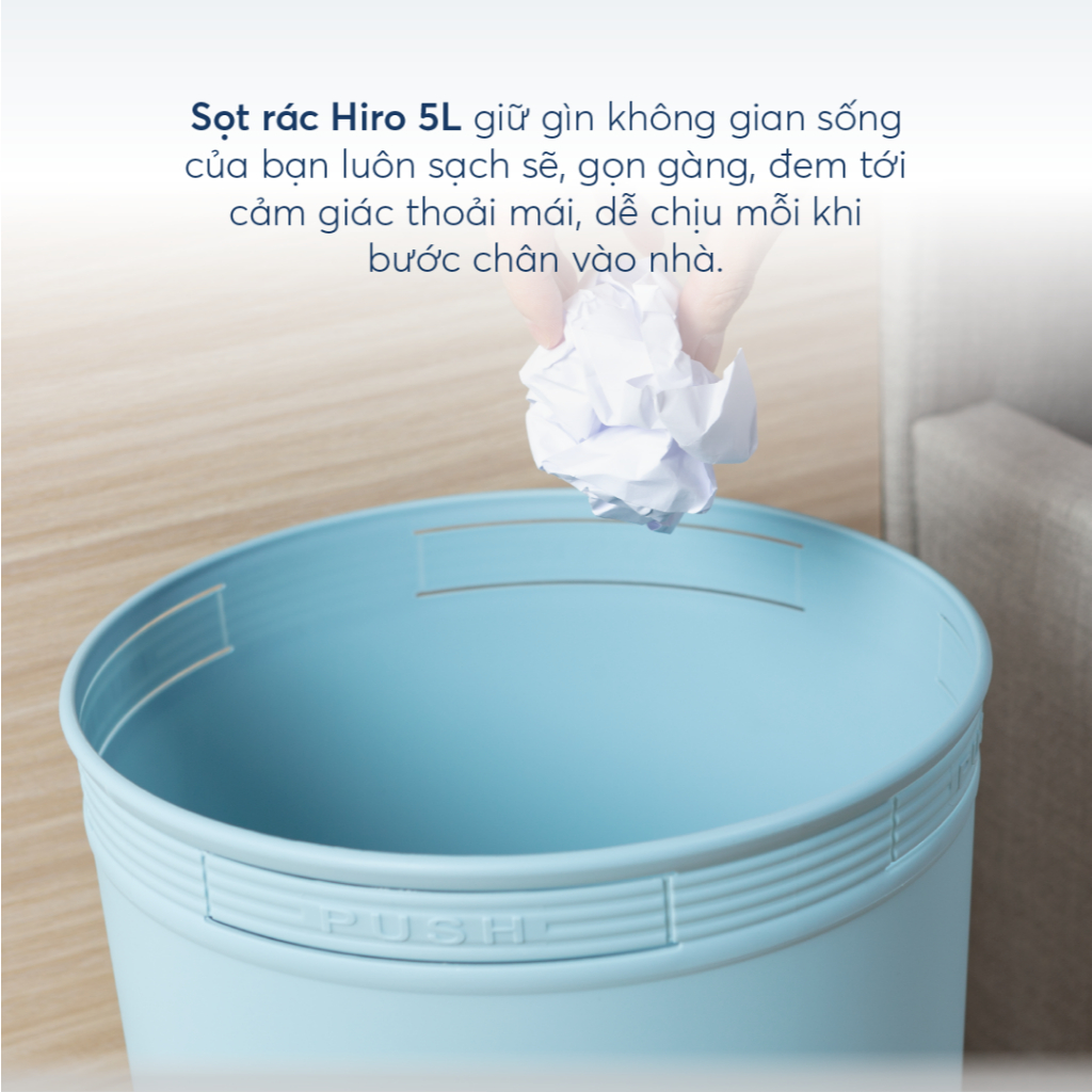 Sọt rác Inochi - Hiro 5L/10L/15L (Nhiều màu) | Shopee Việt Nam