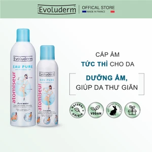 Bộ xịt khoáng dưỡng da cấp ẩm Evoluderm Atomiseur Eau Pure 400ml và 150ml