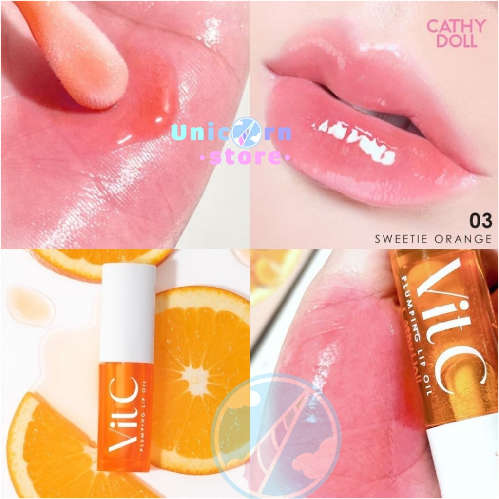Son Dưỡng Môi Căng Mọng Mềm Mịn Cathy Doll VitC Plumping Lip Oil 2.4g