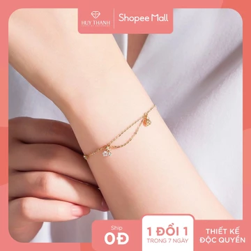 Lắc Tay Nữ Vàng Tây 14k LLF332 Huy Thanh Jewelry
