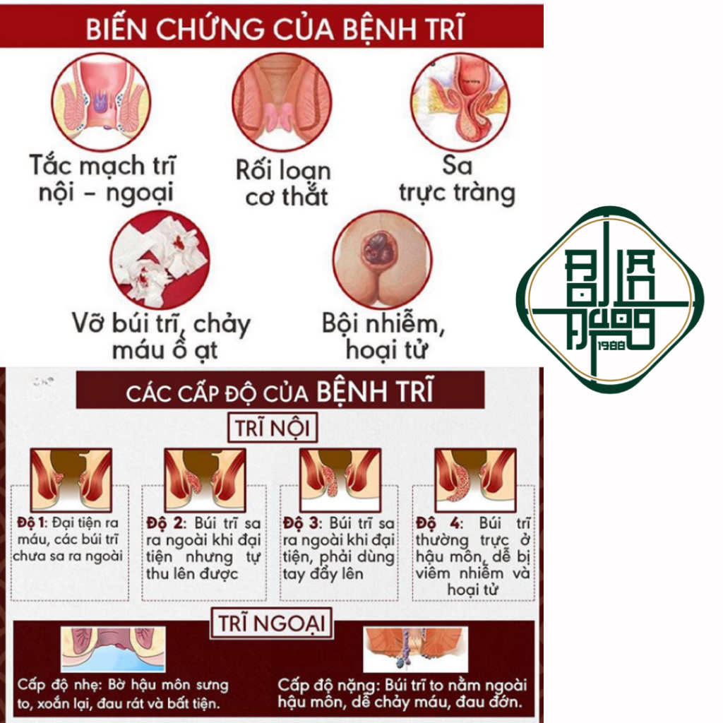 Trà Trĩ Táo Bón -Bội Lan Đường- Giúp Co Trĩ, Táo Bón Và Rát Hậu Môn, Giúp Co Nhanh Búi Trĩ tp Diếp Cá