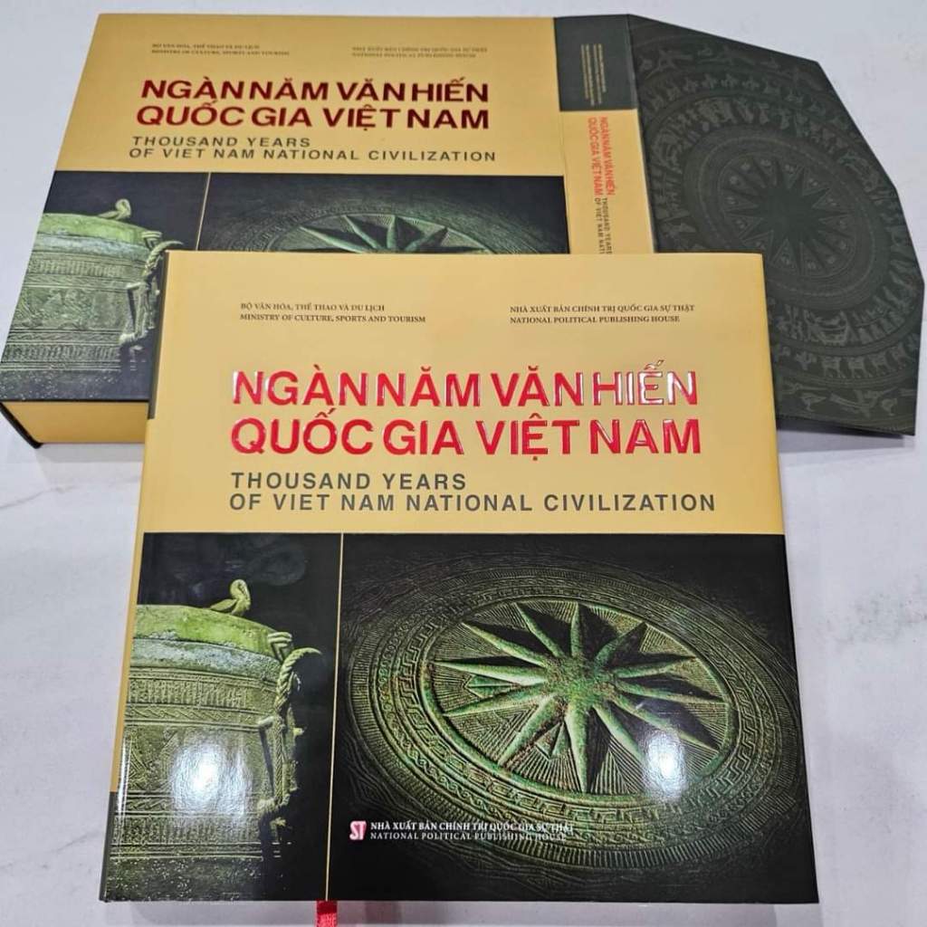 Sách - Ngàn năm văn hiến quốc gia Việt Nam - Thousand years of Viet Nam National Civilizatinon (NXB CTQGST) (Bìa cứng)