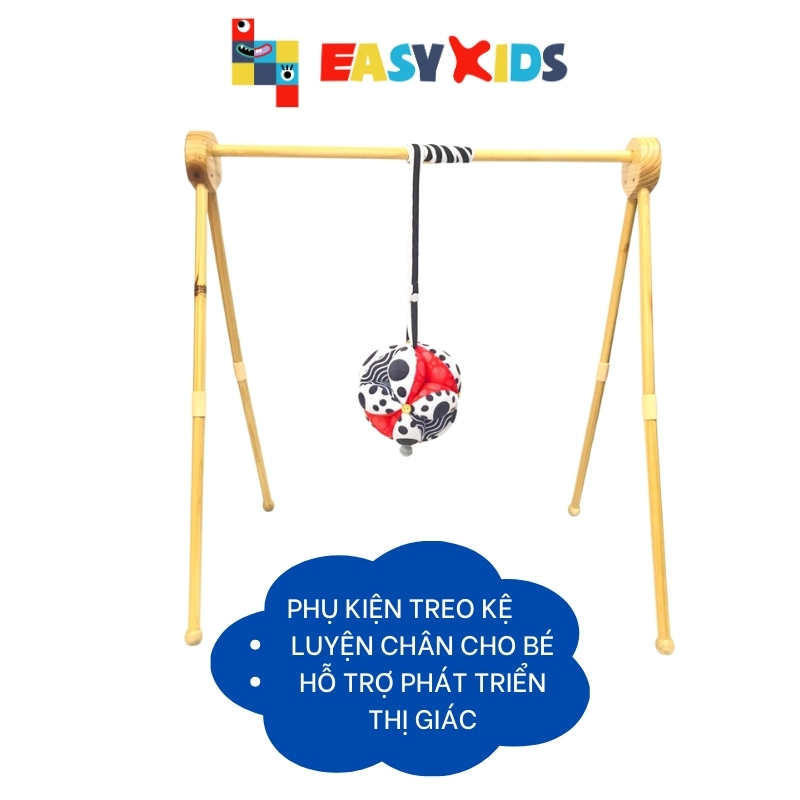 Bóng Vải Cho Bé Sơ Sinh Montessori Polka Dots Hỗ Trợ Luyện Chân, Kích Thích Thị Giác