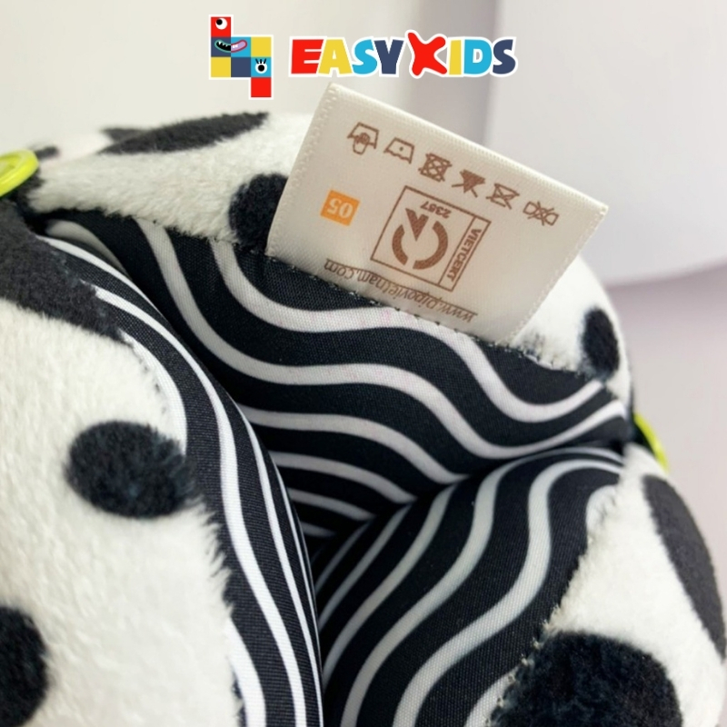 Bóng Vải Cho Bé Sơ Sinh Montessori Polka Dots Hỗ Trợ Luyện Chân, Kích Thích Thị Giác