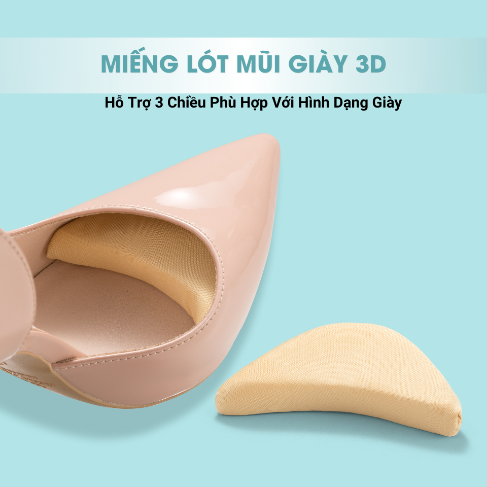 Ảnh Miếng Lót Đệm Mũi Giày Eva MINSU M5530 Êm Chân Giúp Tăng Size Giày, Tránh Xước Ngón Chân 3