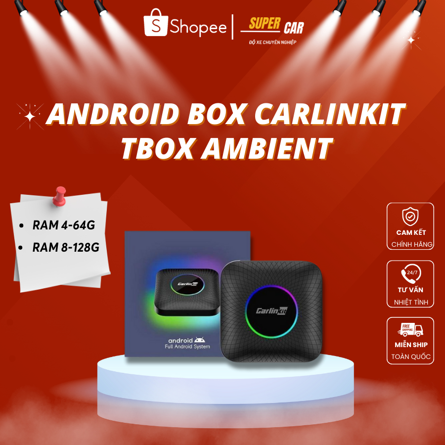 Android Box Chính Hãng Carlinkit Tbox Ambient Led Qualcomm 6225 Android ...