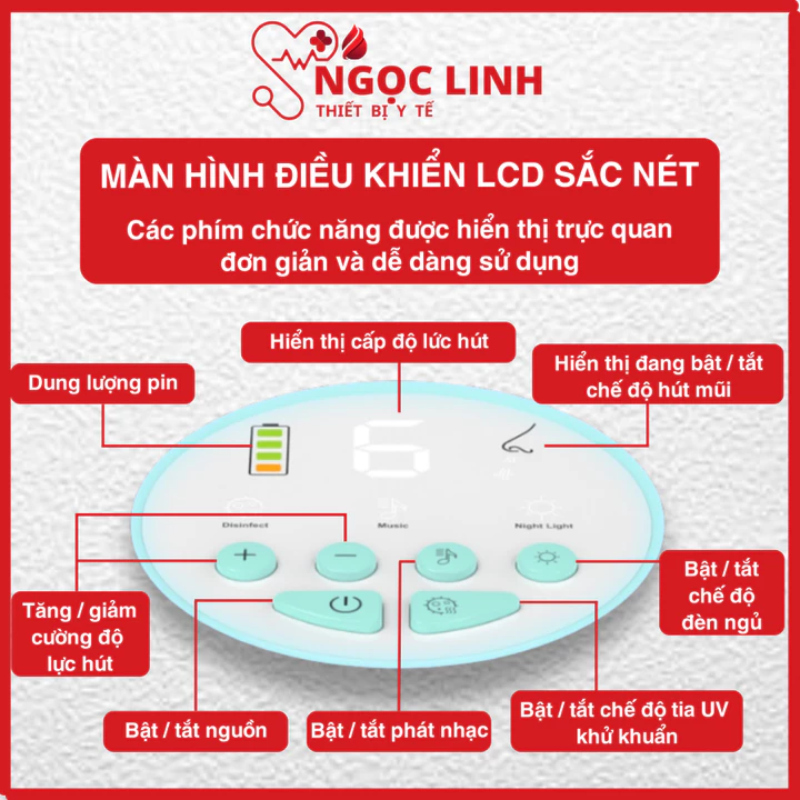 Máy Hút Mũi Cho Bé T10 Khử Trùng Bằng Tia Cực Tím, Hút Chất Nhầy, Đờm, Nước Mũi An Toàn, Hiệu Quả – 2