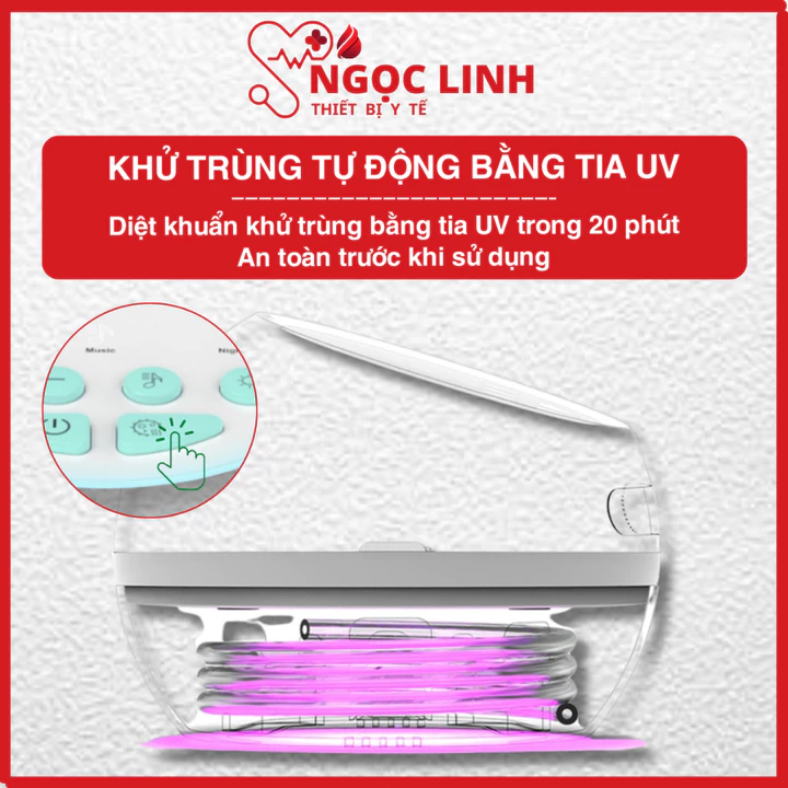 Máy Hút Mũi Cho Bé T10 Khử Trùng Bằng Tia Cực Tím, Hút Chất Nhầy, Đờm, Nước Mũi An Toàn, Hiệu Quả – 4