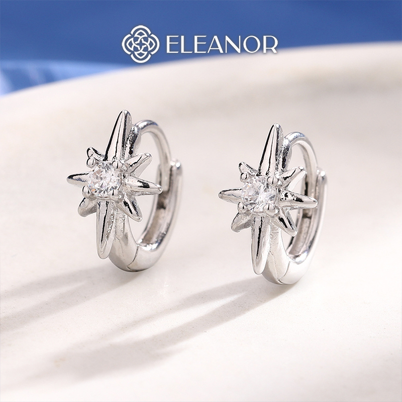 Bông tai nữ chuôi bạc 925 Eleanor Accessories thiết kế ngôi sao phụ kiện trang sức khuyên tai 7928