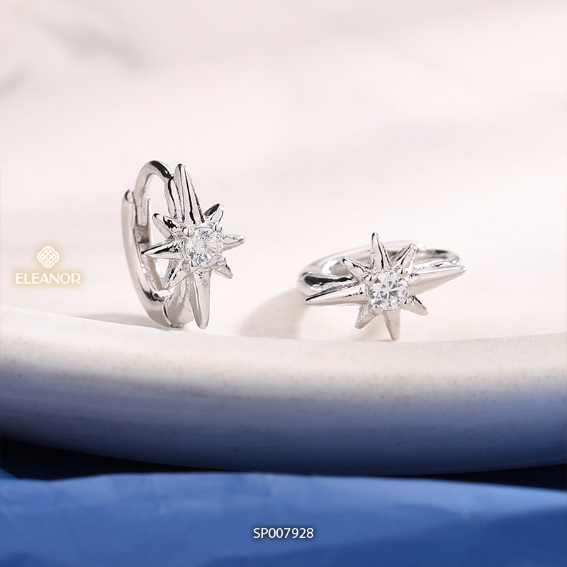 Bông tai nữ chuôi bạc 925 Eleanor Accessories thiết kế ngôi sao phụ kiện trang sức khuyên tai 7928