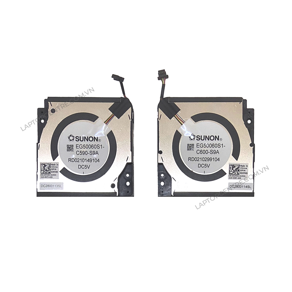 Ventilateur De Refroidissement Pour DELL Precision 5470 - Remplacement CPU+GPU - Modèle 05CPMD, 03FCRK