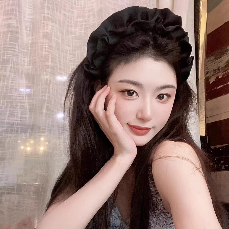 Bờm Tóc, Băng Đô Cài Tóc Lụa Nhún Satine Hàn Quốc Xinh Xắn Phụ Kiện Tóc Empoli