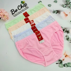 Quần Lót Nữ Coton size 65 - 75 ký Có Dệt Chữ ở Lưng Quần Mềm Mại Co Giãn 4 Chiều Cotton (3260)