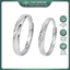 Nhẫn đôi bạc TLEE, nhẫn đôi sóng đá kết nối đính đá TLEE JEWELRY