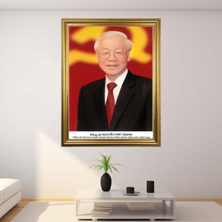 Ảnh BÁC H.Ồ,Bác Gi.áp, Bác Tr.ọng treo tường lớp học tráng gương siêu bóng siêu nét